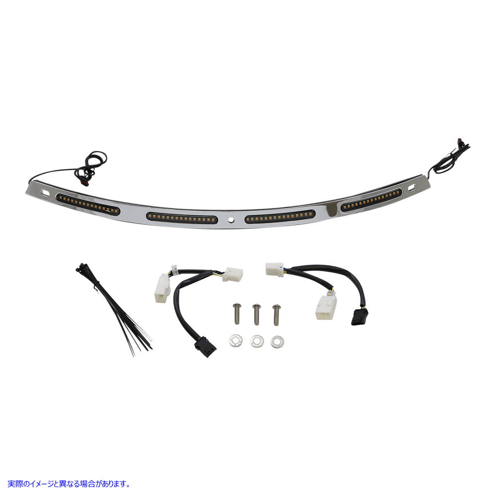 取寄せ フロントガラストリム - シーケンシャルターンシグナル - クローム カスタムダイナミクス Windshield Trim - Sequential Turn Signals - Chrome CD-WT2-SEQ-01-C 20402827