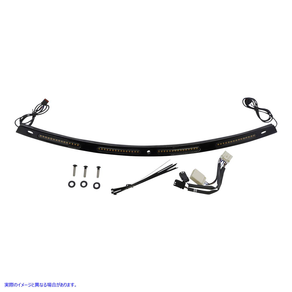 取寄せ フロントガラストリム - シーケンシャルターンシグナル - ブラック カスタムダイナミクス Windshield Trim - Sequential Turn Signals - Black CD-WT2-SEQ-05-B 20402830