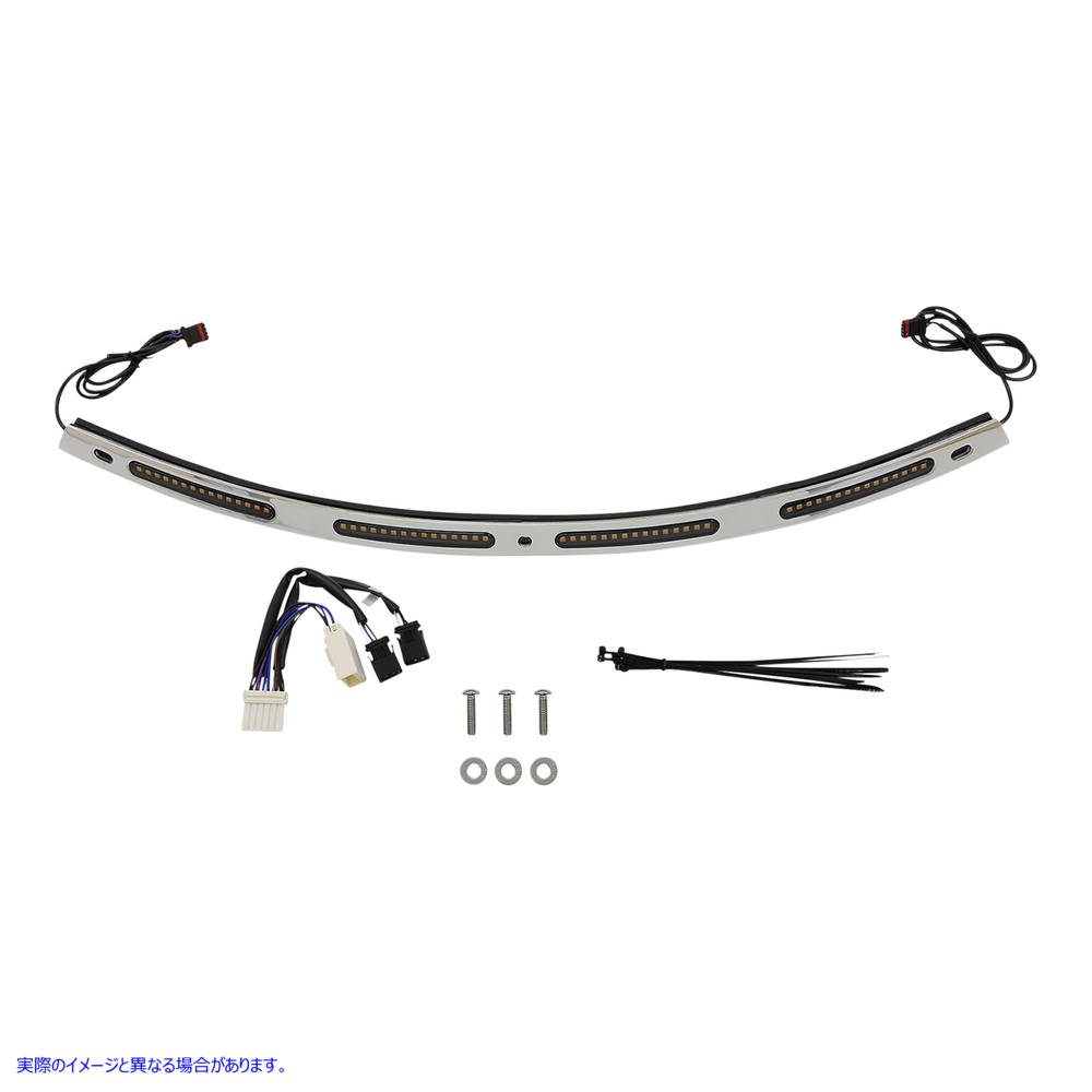 取寄せ フロントガラストリム - シーケンシャルターンシグナル - クローム カスタムダイナミクス Windshield Trim - Sequential Turn Signals - Chrome CD-WT2-SEQ-05-C 20402831