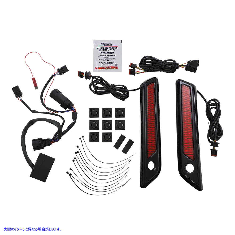 取寄せ ラッチライト - サドルバッグ - デュアルカラー - レッド - ブラック カスタムダイナミクス Latch Light - Saddlebag - Dual Color - Red - Black CD-SBL-DC-RB 20402867