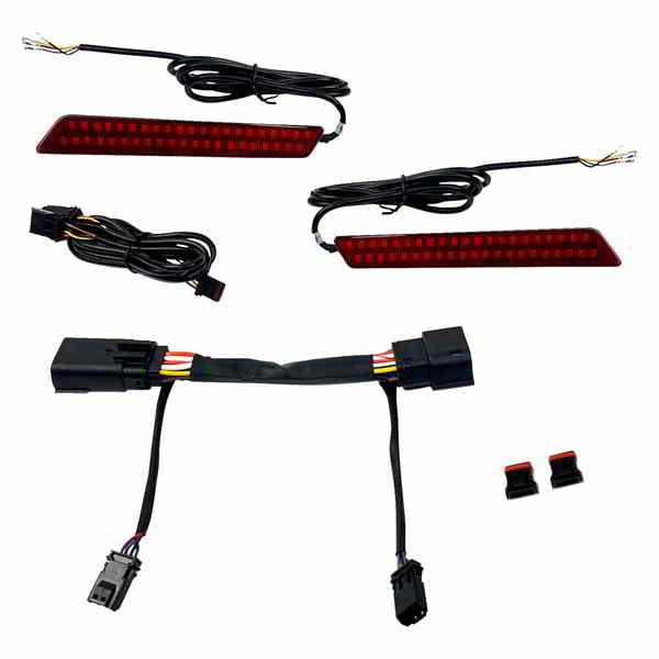 【並行輸入品】 カスタムダイナミクス LEDラッチライト - サドルバッグ - レッドレンズ CD-LATCH-23-R 20403232