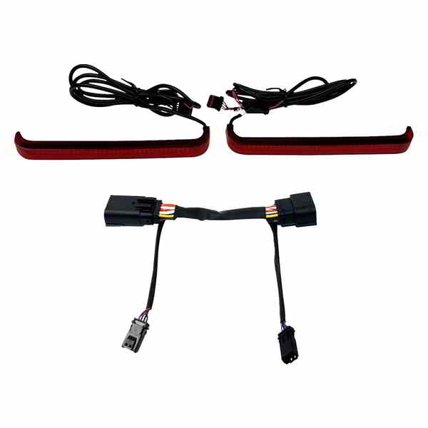 【並行輸入品】 カスタムダイナミクス LEDサドルバッグライト - ロープロファイル - レッド CD-LP-23-R 20403239