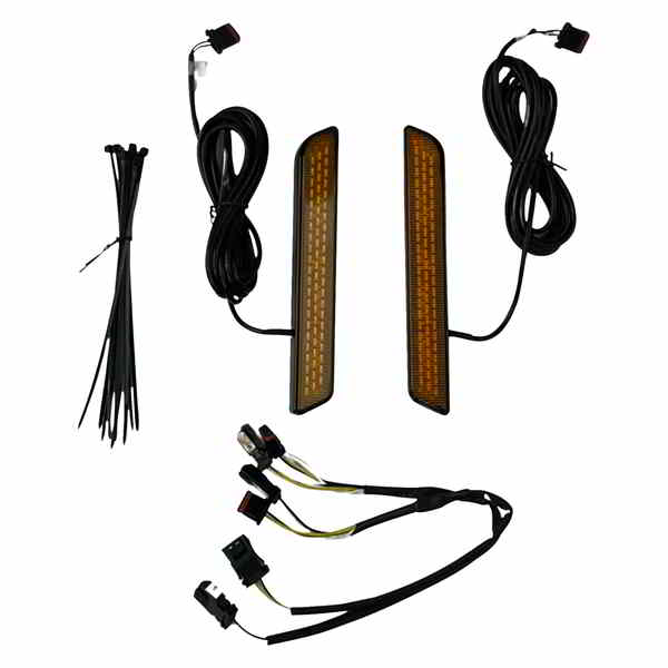 【並行輸入品】 カスタムダイナミクス LEDフォークリフレクター - アンバー CD-FORK-LRST-AB 20403241