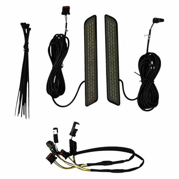 【並行輸入品】 カスタムダイナミクス LEDフォークリフレクター - スモーク CD-FORK-LRST-SB 20403242