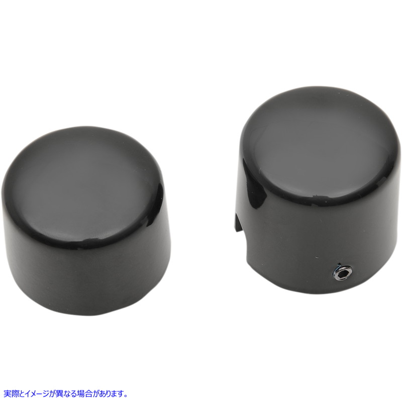 取寄せ 車軸キャップ ドラッグスペシャリティーズ Axle Caps - Black - Rear - '00-'07 Softail 0214-1237 02141237