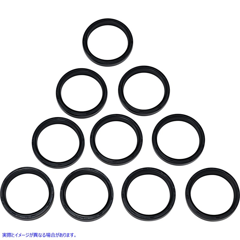 取寄せ フォークシール - 49 mm - 10個パック ドラッグスペシャリティーズ Fork Seals - 49 mm - 10-Pack 0407-0669 04070669