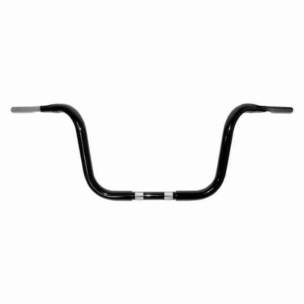 取寄せ ハンドルバー - バッファローエイプ - 10インチ - TBW - ブラック ドラッグスペシャリティーズ Handlebar - Buffalo Ape - 10 - TBW - Black 0601-1240 06011240