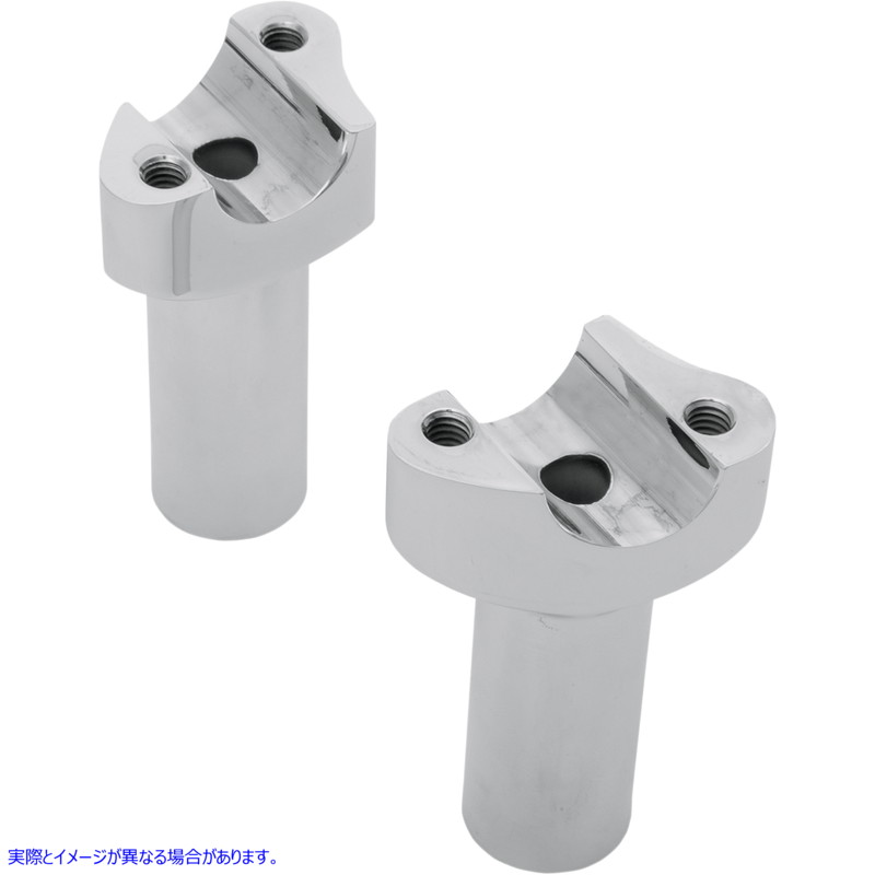 取寄せ ライザー - ストレート - 3-1/2インチ - クローム ドラッグスペシャリティーズ Risers - Straight - 3-1/2 - Chrome 0602-0399 06020399
