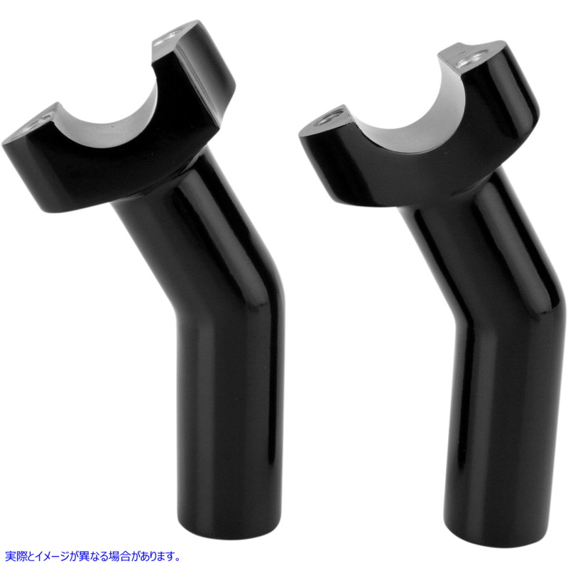 取寄せ ライザー - プルバック - 4-1/2インチ - ブラック ドラッグスペシャリティーズ Risers - Pullback - 4-1/2 - Black 0602-0414 06020414