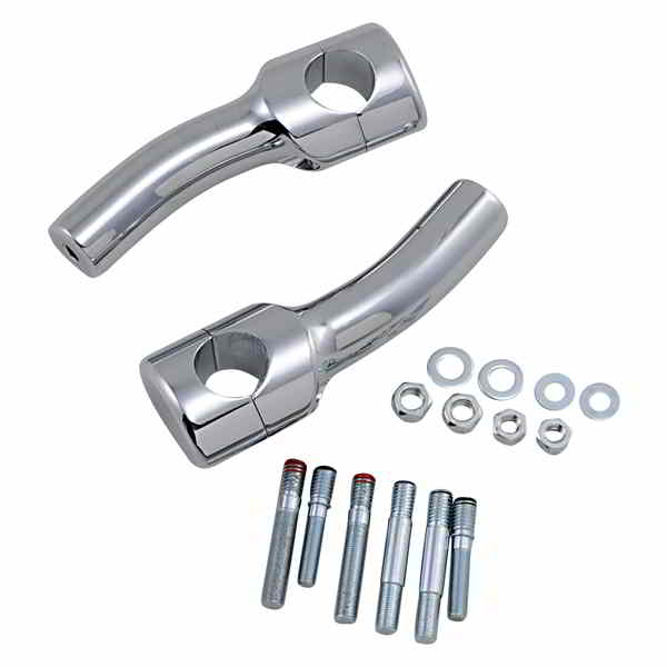 取寄せ ライザー - ビッグバッファロー - プルバック - 5-1/2インチ - クローム ドラッグスペシャリティーズ Risers - Big Buffalo - Pullback - 5-1/2 - Chrome 0602-0469 06020469