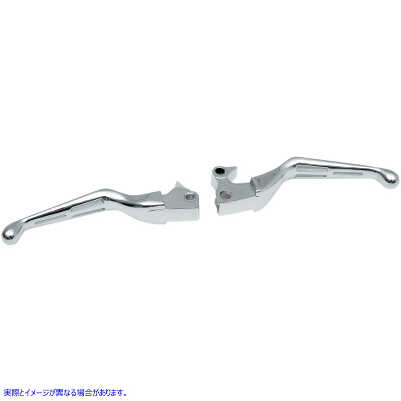 取寄せ レバー - スロット - クローム ドラッグスペシャリティーズ Levers - Slotted - Chrome 0610-0632 06100632