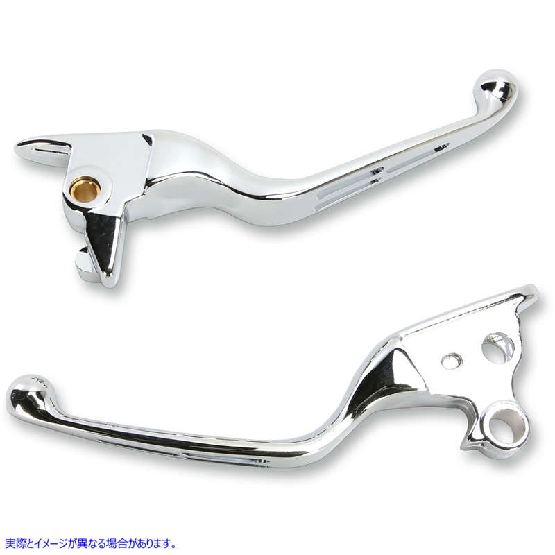 取寄せ レバー - スロット - クローム ドラッグスペシャリティーズ Levers - Slotted - Chrome 0610-1684 06101684