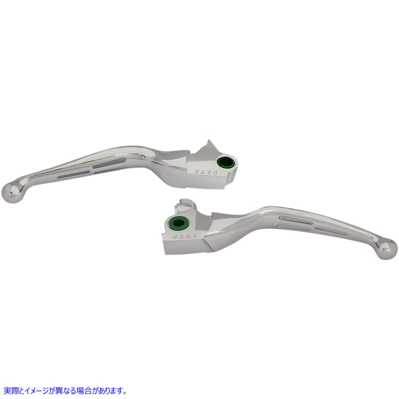 取寄せ レバー - スロット - クローム ドラッグスペシャリティーズ Levers - Slotted - Chrome 0610-1980 06101980