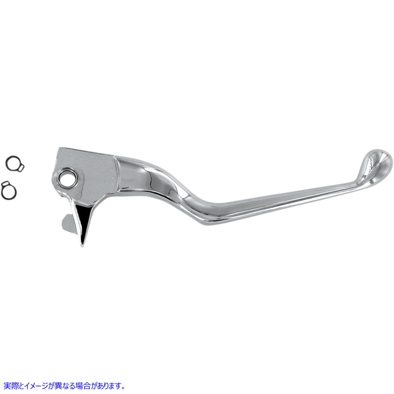 取寄せ ワイドブレード交換用ブレーキレバー ドラッグスペシャリティーズ Brake Lever - Wide Blade - Chrome 0613-0202 06130202