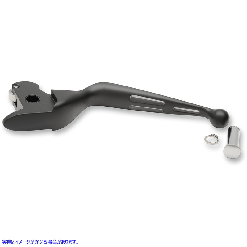 取寄せ スロット付きワイドブレード交換用クラッチレバー ドラッグスペシャリティーズ Clutch Lever - Wide Blade - Slotted - Black 0613-0943 06130943