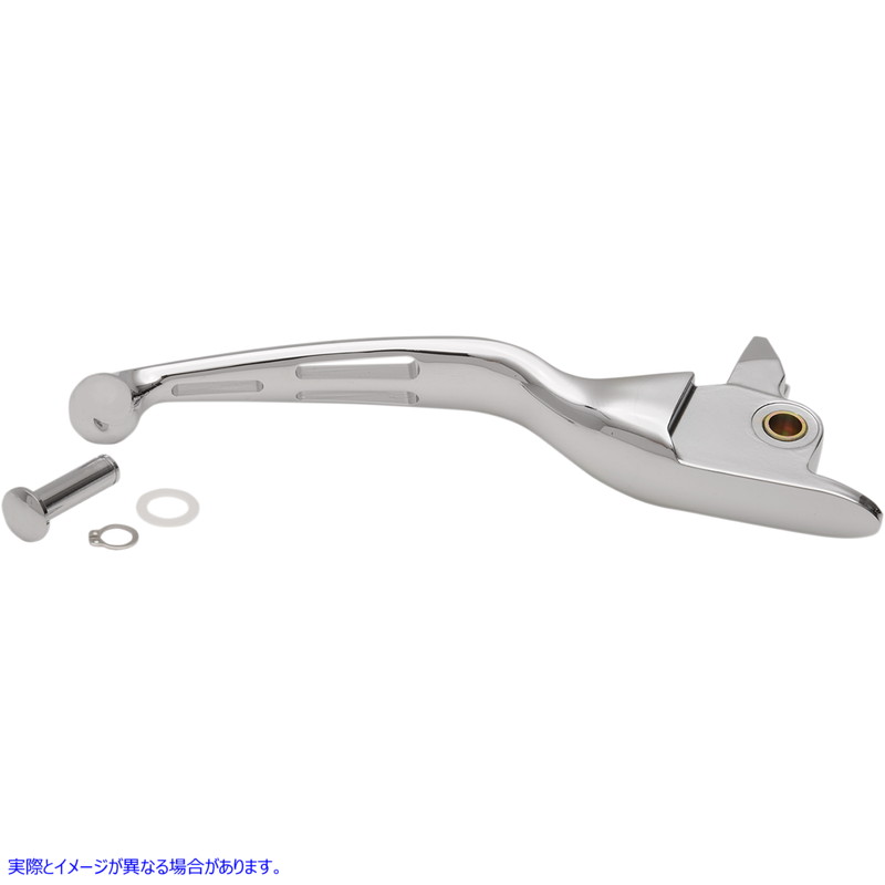 取寄せ スロット付きワイドブレード交換用ブレーキレバー ドラッグスペシャリティーズ Brake Lever - Wide Blade - Slotted - Chrome 0614-0807 06140807