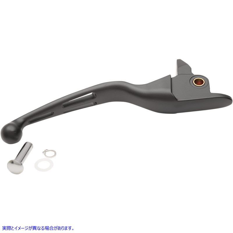 取寄せ スロット付きワイドブレード交換用ブレーキレバー ドラッグスペシャリティーズ Brake Lever - Wide Blade - Slotted - Black 0614-0808 06140808