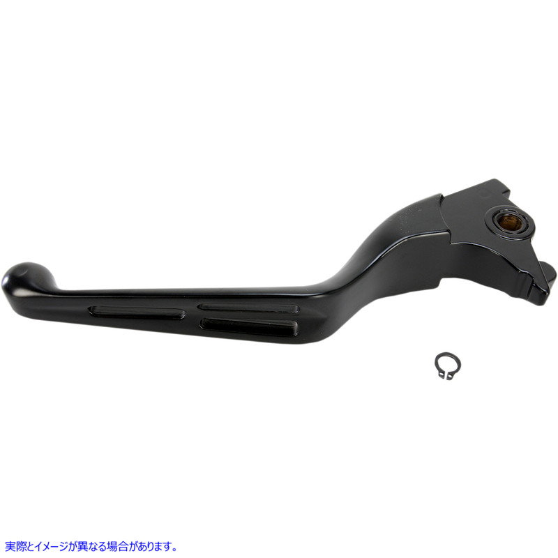 取寄せ スロット付きワイドブレード交換用ブレーキレバー ドラッグスペシャリティーズ Brake Lever - Wide Blade - Slotted - Black 0614-0812 06140812