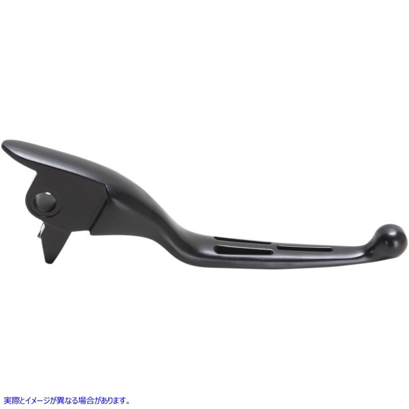 取寄せ スロット付きワイドブレードレバー ドラッグスペシャリティーズ Brake Lever - Slotted - Black 0614-1111 06141111