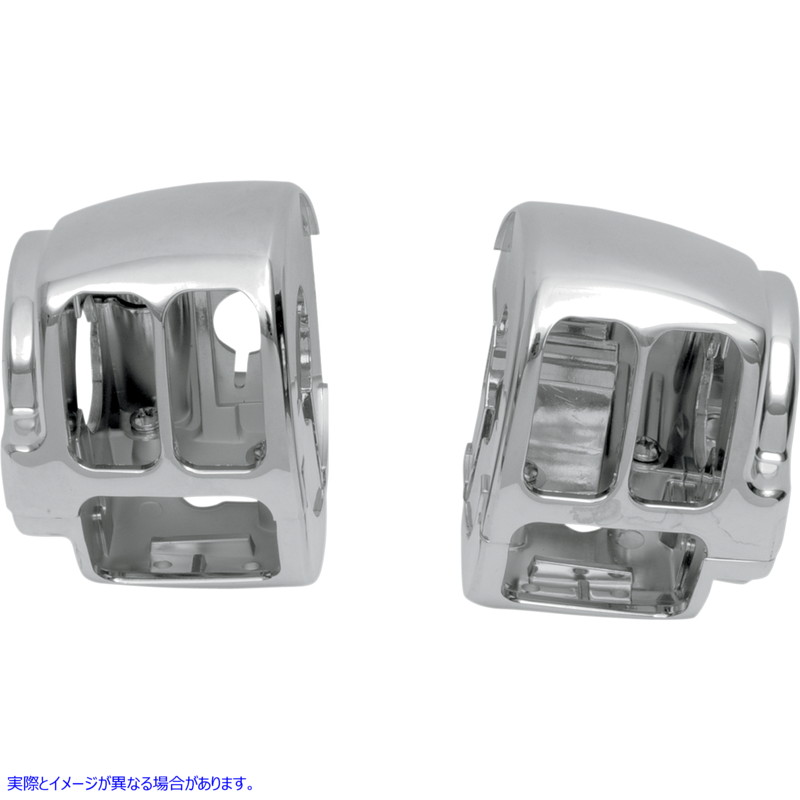 取寄せ ハンドルバースイッチハウジングキット ドラッグスペシャリティーズ Switch Housing - Left - Lower - Chrome 0616-0150 06160150