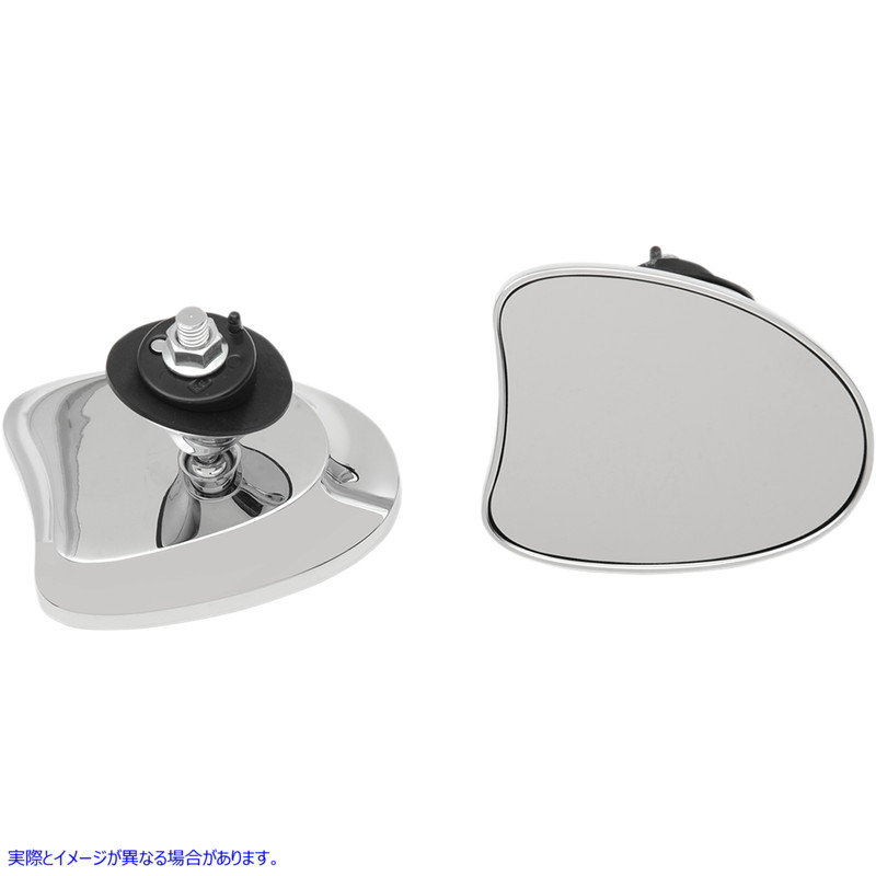 取寄せ ミラー - サイドビュー - デラックス - ティアドロップ - クローム ドラッグスペシャリティーズ Mirrors - Side View - Deluxe - Teardrop - Chrome 0640-1096 06401096