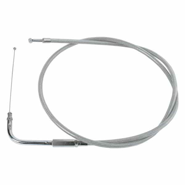 取寄せ スロットルケーブル - 39-1/2インチ - 編組 ドラッグスペシャリティーズ Throttle Cable - 39-1/2 - Braided 0650-0298 06500298