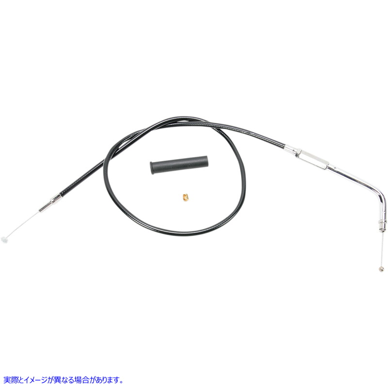 取寄せ 黒いビニールスロットル/アイドルケーブル ドラッグスペシャリティーズ Throttle Cable - 32-1/2 - Vinyl 0650-0331 06500331