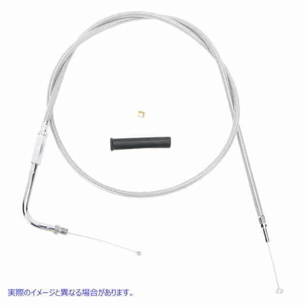 取寄せ スロットルケーブル - 48インチ - 編組 ドラッグスペシャリティーズ Throttle Cable - 48 - Braided 0650-1101 06501101