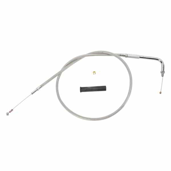 取寄せ アイドルケーブル - 28-3/4インチ - 編組 ドラッグスペシャリティーズ Idle Cable - 28-3/4 - Braided 0651-0097 06510097