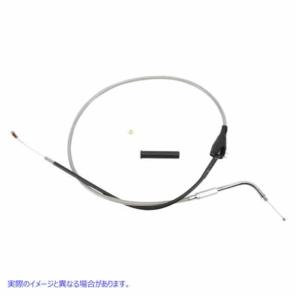 取寄せ アイドルケーブル - クルーズ - 38-3/8インチ - 編組 ドラッグスペシャリティーズ Idle Cable - Cruise - 38-3/8 - Braided 0651-0168 06510168