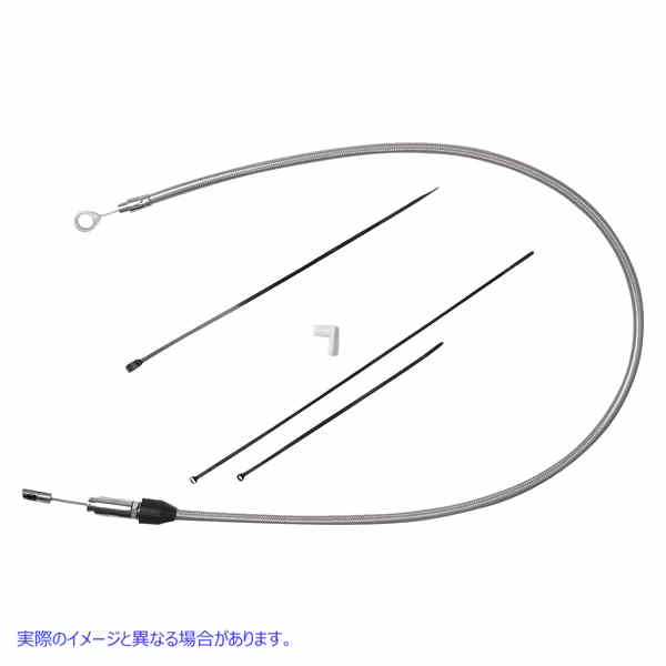 取寄せ クイックコネクトクラッチケーブル - アッパー - 48インチ - ステンレススチール ドラッグスペシャリティーズ Quick Connect Clutch Cable - Upper - 48 - Stainless Steel 0652-2843 06522843