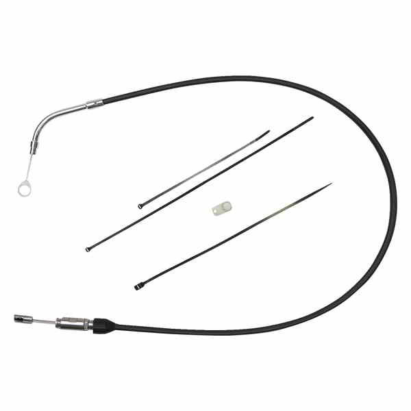 取寄せ クイックコネクトクラッチケーブル - アッパー - 41インチ - ブラック/クローム ドラッグスペシャリティーズ Quick Connect Clutch Cable - Upper - 41 - Black/Chrome 0652-2868 06522868