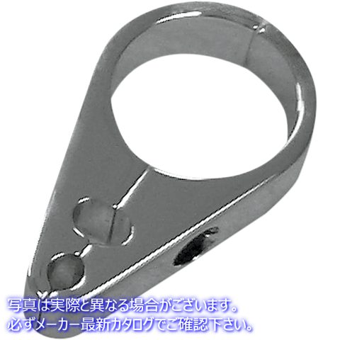 取寄せ ケーブルクランプ ドラッグスペシャリティーズ Cable Clamp - Throttle/Idle/Brake - 1-1/2 - Chrome 0658-0027 06580027