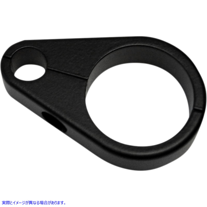 取寄せ ケーブルクランプ ドラッグスペシャリティーズ Cable Clamp - Clutch - 1-1/4 - Flat Black 0658-0111 06580111