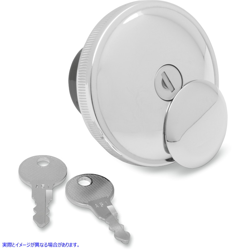 取寄せ ねじ込みロックガスキャップ - ベント ドラッグスペシャリティーズ Screw-In Locking Gas Cap - Vented - Chrome 0703-0228 07030228