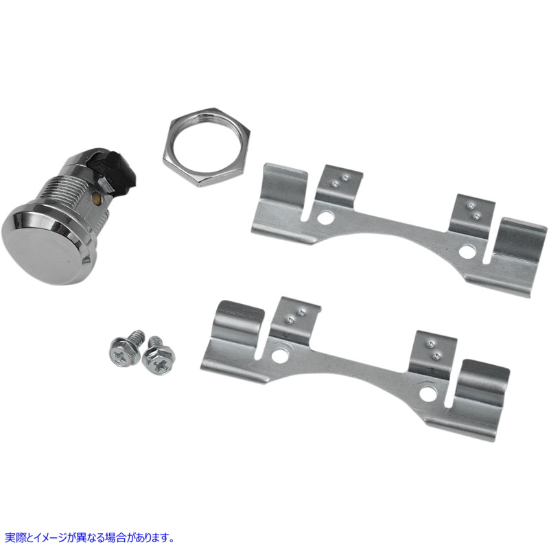 取寄せ プッシュボタンフューエルドアラッチ ドラッグスペシャリティーズ Fuel Door Latch Kit - Push-Button - Chrome 0703-0631 07030631