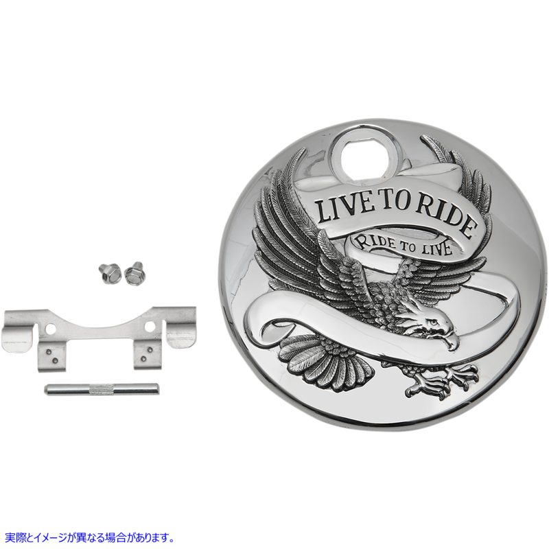 取寄せ 「Live to Ride」コンソールドア - クローム ドラッグスペシャリティーズ Live to Ride Console Door - Chrome 0703-0741 07030741