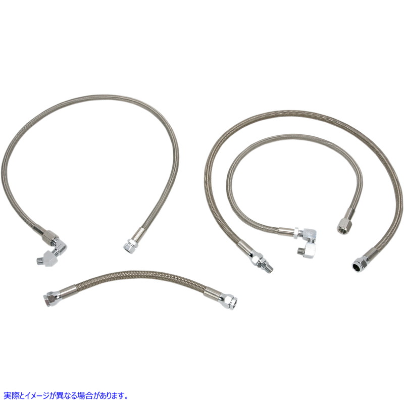 取寄せ オイルラインキット - ステンレススチール - スポーツスター ドラッグスペシャリティーズ Oil Line Kit - Stainless Steel - Sportster 0711-0040 07110040