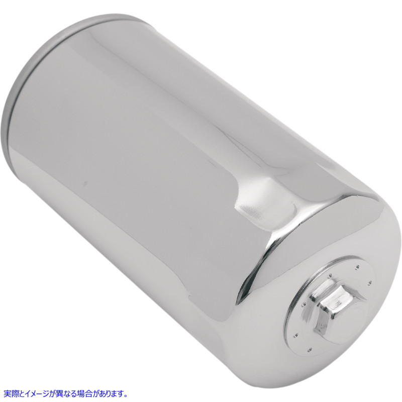 取寄せ 磁気リングオイルフィルター ドラッグスペシャリティーズ Magnetic Ring Oil Filter with Nut - Chrome - 5-1/2 0712-0007 07120007