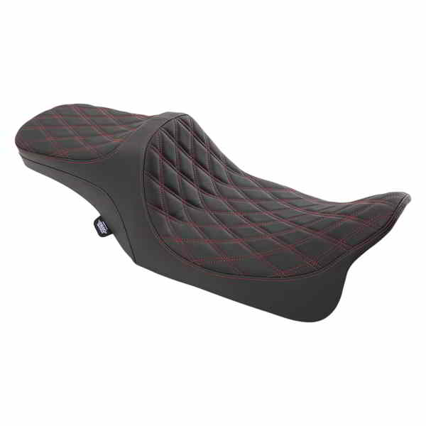 取寄せ プレデター III 2 アップ シート ドラッグスペシャリティーズ Predator III 2-Up Seat - Double Diamond - Red Thread - FL '99-'07 0801-1310 08011310