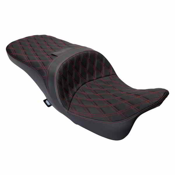 取寄せ ドラッグスペシャリティーズ Seat Freedom Vinyl Double Diamond Red Stitch FLH 2009-2023 08011484