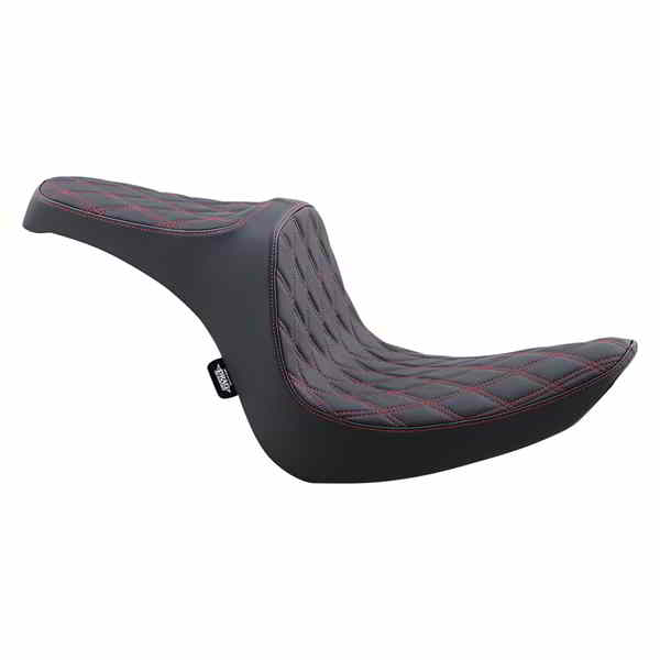 取寄せ プレデターIIIシート ドラッグスペシャリティーズ Predator III Seat - Double Diamond - Black w /Red Stitching - Softail '06-'17 0802-1440 08021440