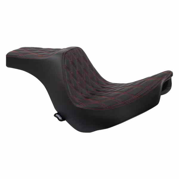 取寄せ プレデターIIIシート ドラッグスペシャリティーズ Predator III Seat - Double Diamond - Black w/ Red Stitching - FL/FX '18-'22 08021492