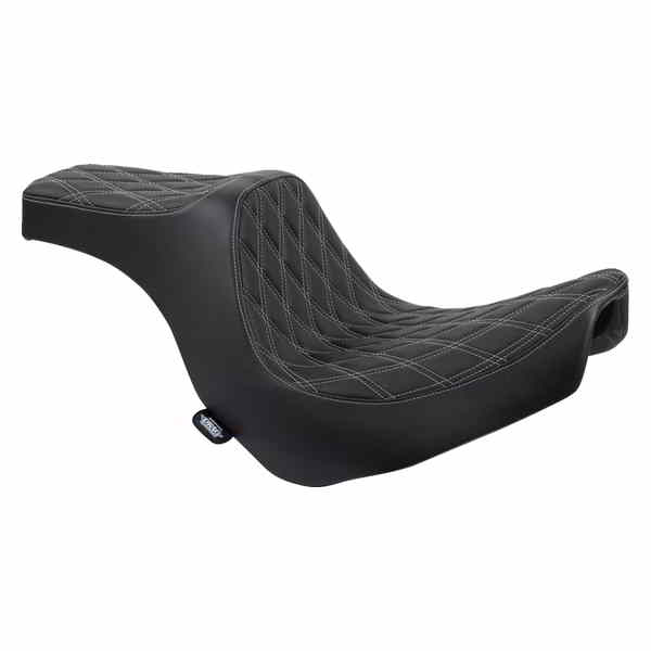 取寄せ プレデターIIIシート ドラッグスペシャリティーズ Predator III Seat - Double Diamond - Black w/ Silver Stitching - FL/FX '18-'22 08021493