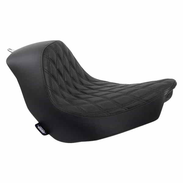 取寄せ ソロシート ドラッグスペシャリティーズ Solo Seat - Double Diamond - Black Stitching - FL/FX '18-'23 08021513