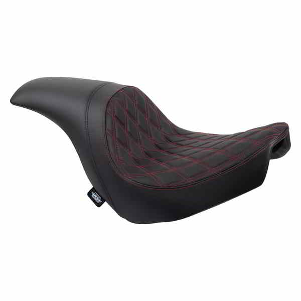 取寄せ プレデターシート ドラッグスペシャリティーズ Predator Seat - Double Diamond w/ Red Sitching - Vinyl - FLSB/FXLR '18-'23 08021519