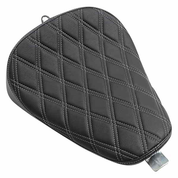 取寄せ ボバーソロシート - ダブルダイヤモンド - シルバーステッチ - 10-22 XL ドラッグスペシャリティーズ・シート Bobber Solo Seat - Double Diamond - Silver Stitch - '10-'22 XL 0804-0740 08040740