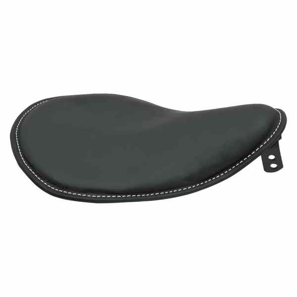 取寄せ シート - スプリングソロ - ロープロファイル - スモール - ブラックレザー/ホワイトステッチ ドラッグスペシャリティーズ・シート Seat - Spring Solo - Low-Profile - Small - Black Leather/White Stitchi 0806-0028 08060028