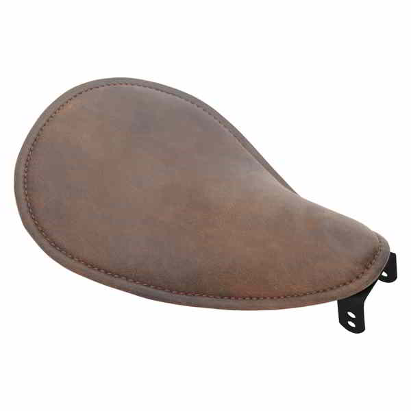 取寄せ シート - スプリングソロ - ロープロファイル - スモール - アンティーク調ブラウンレザー ドラッグスペシャリティーズ・シート Seat - Spring Solo - Low-Profile - Small - Distressed Brown Leather 0806-0039 08060039