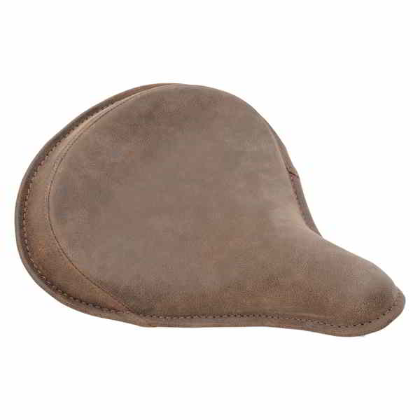 取寄せ シート - スプリングソロ - ラージ - アンティークブラウンレザー/外周ステッチ ドラッグスペシャリティーズ・シート Seat - Spring Solo - Large - Distressed Brown Leather/Perimeter Stitch 0806-0050 08060050